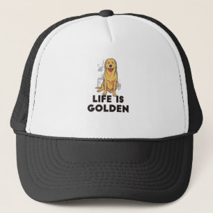 Casquette Golden Retriever Dog - La vie est dorée