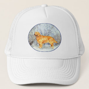 Casquette Golden Retriever en Hiver