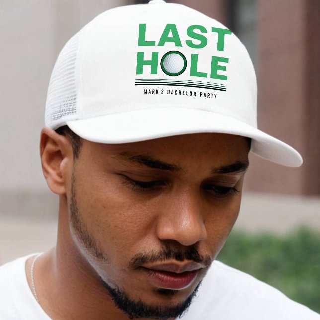 Casquette Golf Bachelor Party Dernier Trou Golf (Golf Bachelor Party Last Hole Golfing Trucker Hat
)