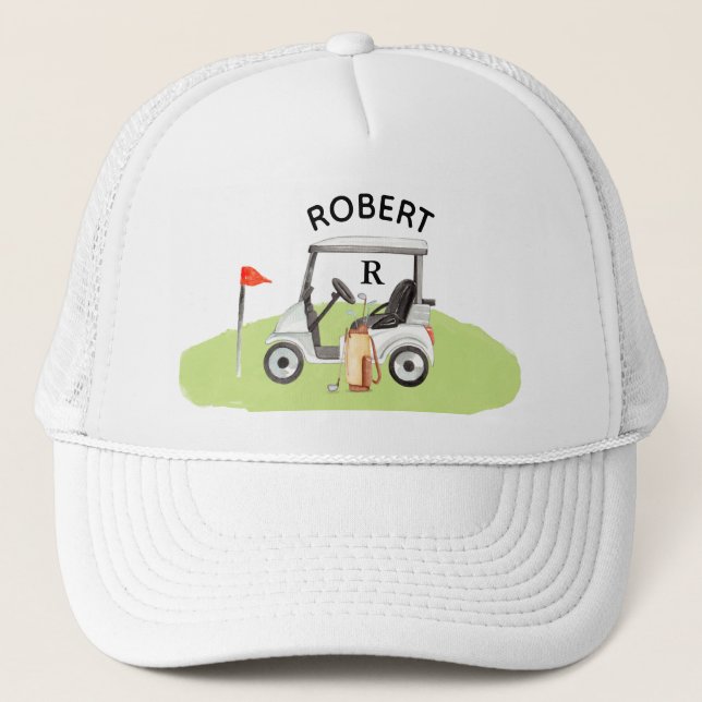 Casquette Golf Guy Part Nom du monogramme (Devant)