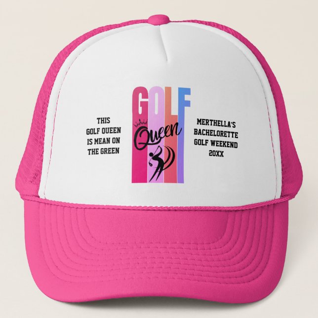 Casquette GOLF REINE féminine sur mesure (Devant)