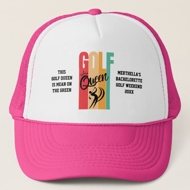 Casquette GOLF REINE féminine sur mesure (Devant)