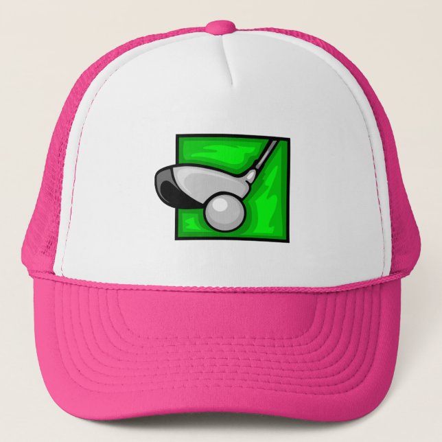 Casquette Golf rose (Devant)