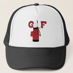 Casquette Golf rouge de sac de golf