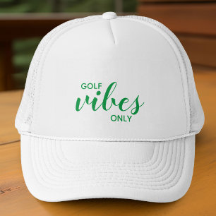 Casquette Golfeur Sportif Vert Golfe Vibes Uniquement Citati