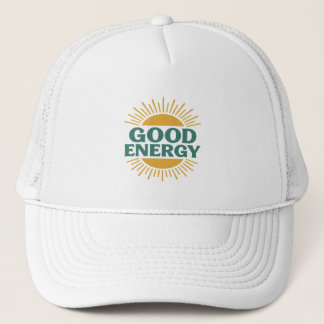 Casquette Good Energy- Retro Sunburst Positive Vibes Design