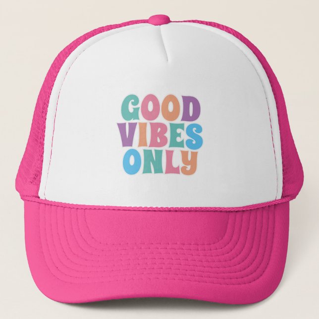 Casquette Good Vibes uniquement (Devant)