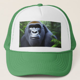 Casquette Gorille Noire Dans La Jungle,