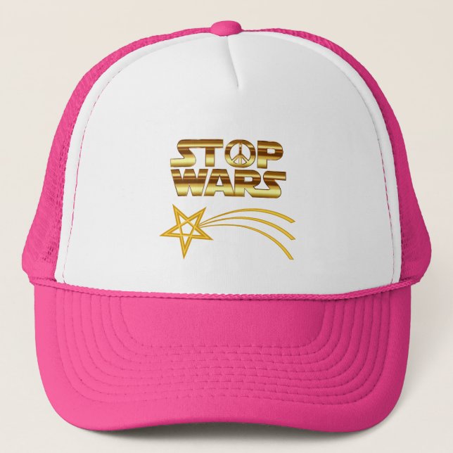 Casquette GORRA DE CAMIONERO Stop wars estrella fugaz dorada (Devant)