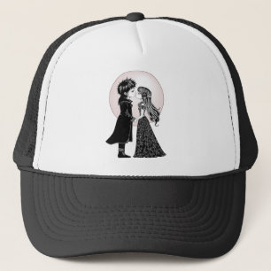 Casquette Gothique Emo Enfants Kiss Valentine's Day