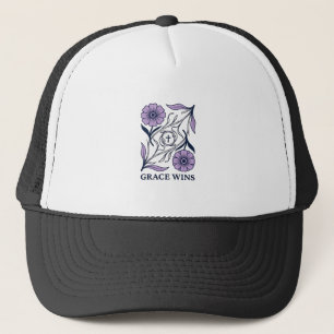 Casquette Grace Wins Floral Christian Vintage Engraving Tee_