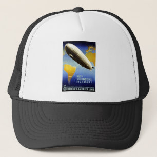 Casquette Graf Zeppelin Vintage German Travel