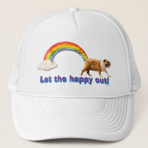 Casquette Graffiti Chien et Arc-en-ciel