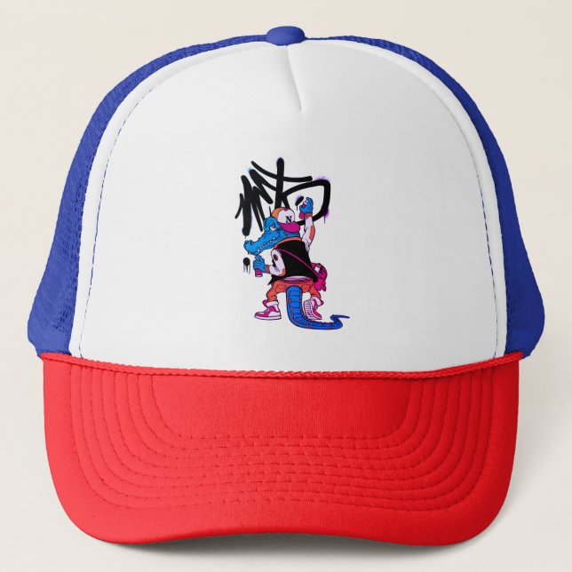 Casquette Graffiti crocodile (Devant)