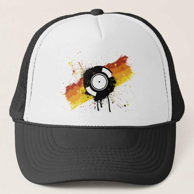Casquette Graffiti de vinyle (Devant)