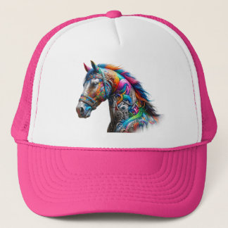Casquette Grafity cheval coloré