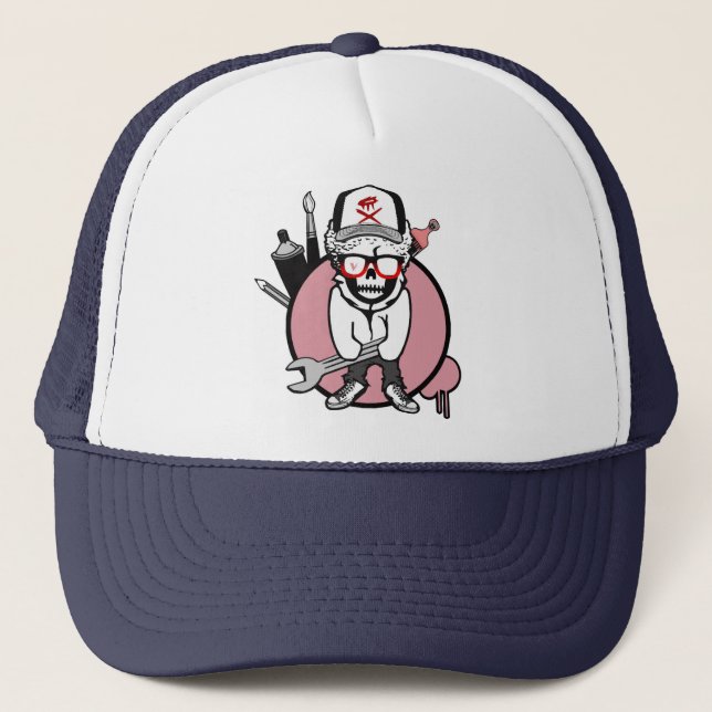 Casquette Grafix de crâne (Devant)