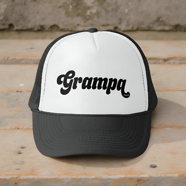 Casquette Grampa 20XX Retro Vibe Typography  (Créateur téléchargé)