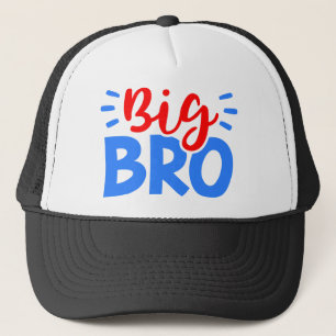Casquette GRAND BRO en rouge et bleu