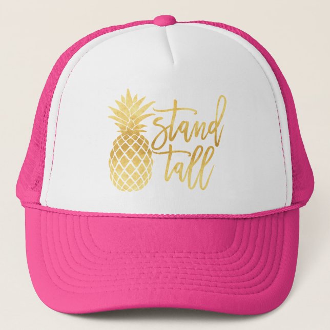 Casquette grand de camionneur de support d'ananas (Devant)