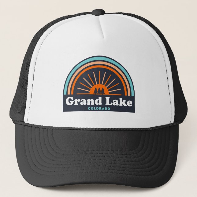 Casquette Grand Lake Colorado Arc en ciel (Devant)