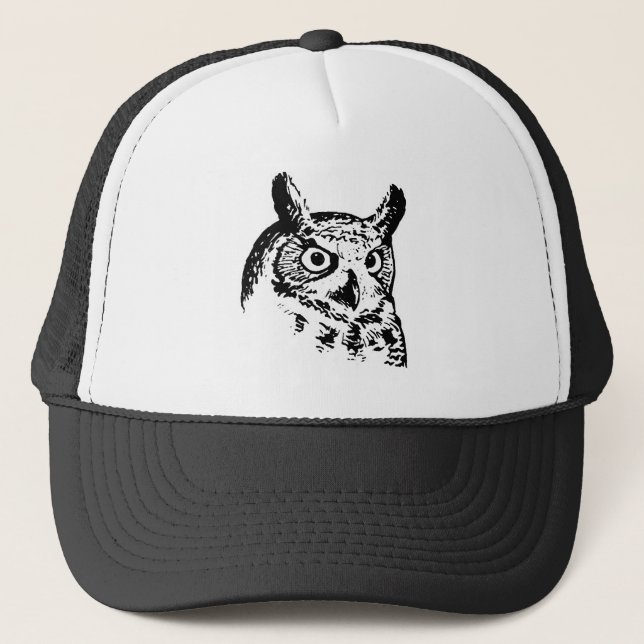 Casquette Grand logo de hibou à cornes (Devant)