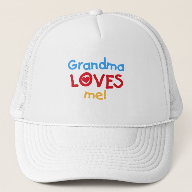 Casquette Grand-mère m'aime T-shirts et cadeaux (Devant)