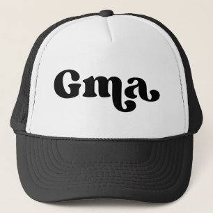 Casquette Grand-mère noir et blanc rétro American Gma