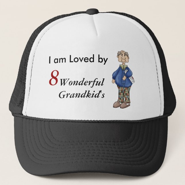 Casquette Grand-papa avec la conception de journal (Devant)