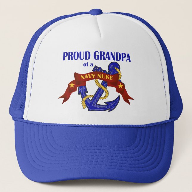 Casquette Grand-papa d'une arme nucléaire de marine (Devant)