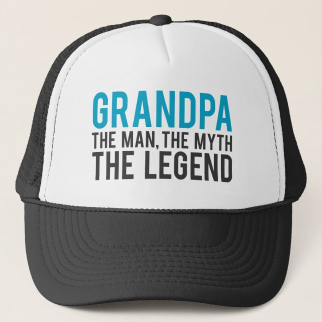 Casquette Grand-papa, l'homme, le mythe, la légende (Devant)