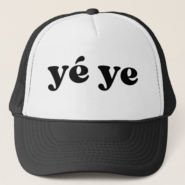 Casquette Grand-père noir et blanc rétro chinois yé (Devant)