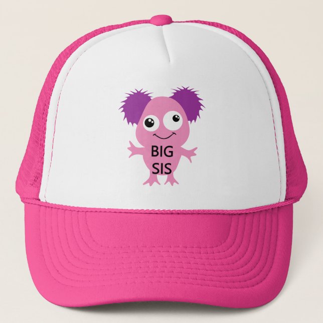 Casquette Grand Soeur Rose Monster (Devant)