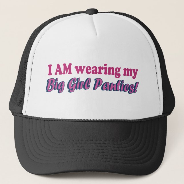 Casquette Grande conception des textes de culottes de fille (Devant)