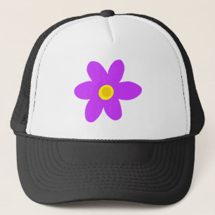 Casquette Grande Fleur violette