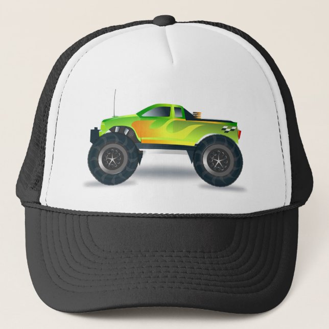 Casquette Grande Monster Truck Speedway-amoureux de la conce (Devant)