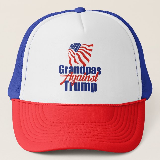 Casquette Grandpas contre Trump Élections 2024 Politique (Devant)