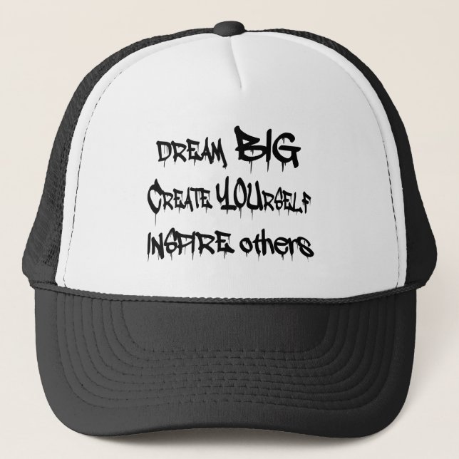 Casquette Grands rêveurs se créent inspirent d'autres noirs (Devant)