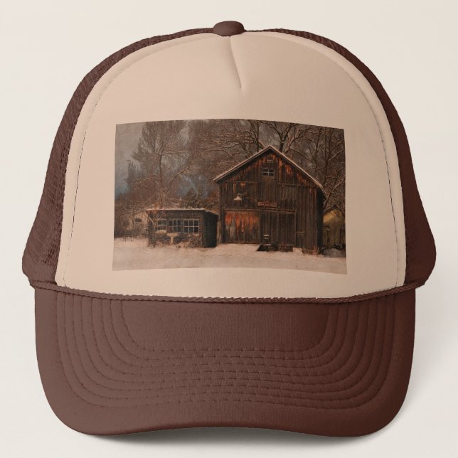 Casquette Grange rustique & gîte Scène Vintage (Devant)