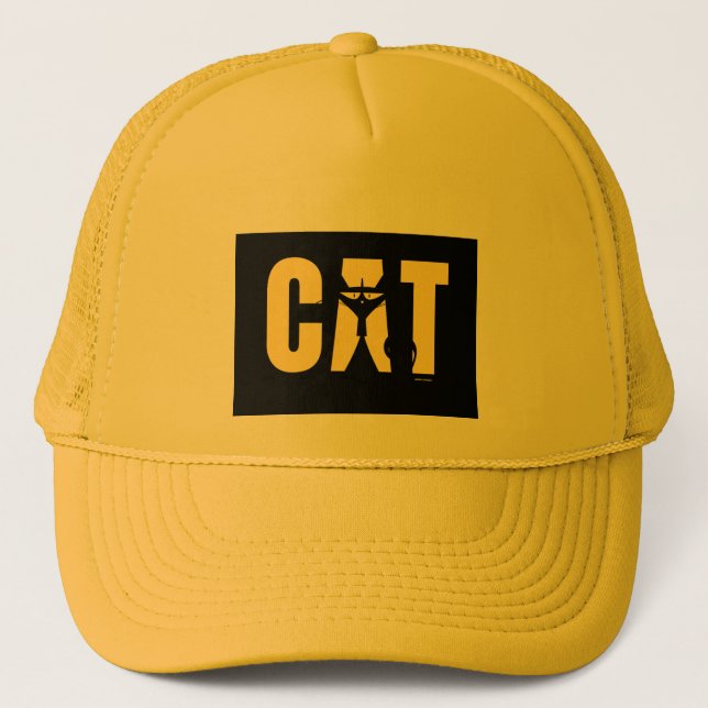 Casquette Graphique Chat Minimaliste (Devant)
