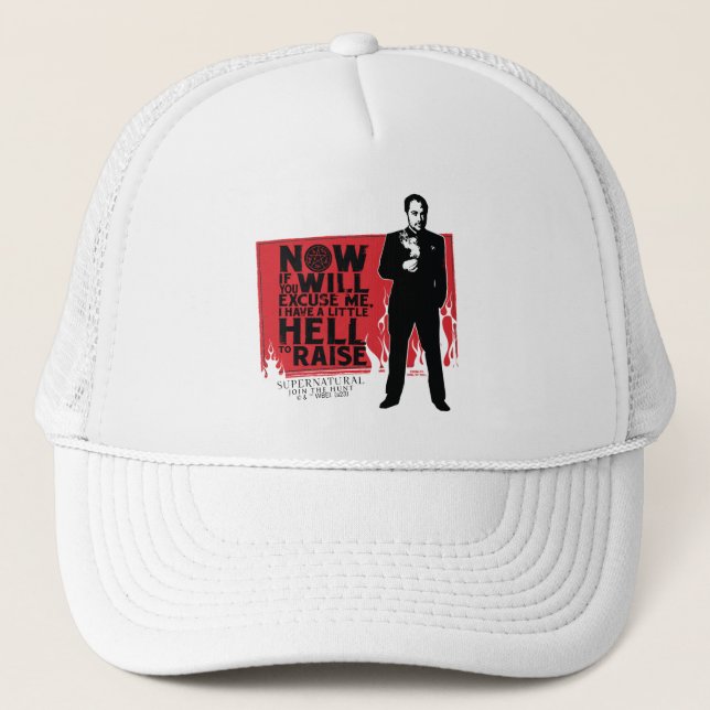 Casquette Graphique de citation de Crowley surnaturelle (Devant)