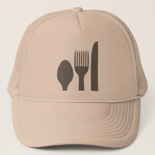 Casquette Graphique de fourchette de couteau de cuillère