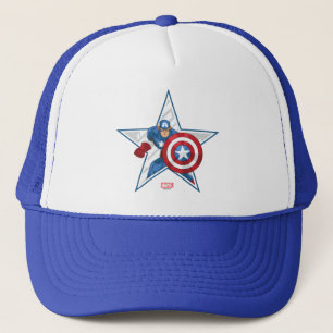 Casquette Graphique de l'étoile de Captain America