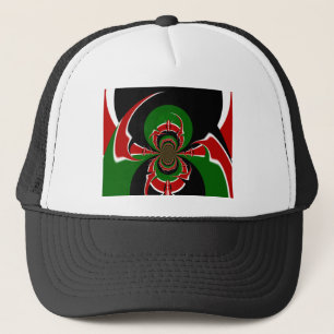 CASQUETTE GRAPHIQUE VERT ROUGE NOIR HAKUNA MATATA