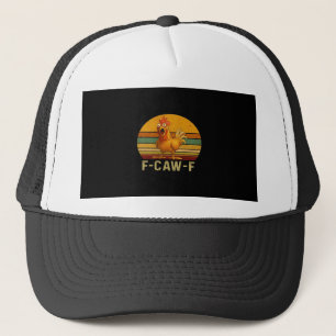 Casquette Graphique vintage essentiel de poulet F-Caw-F