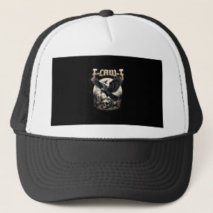 Casquette Graphisme d'humour adulte crâne gothique F-Caw-F c
