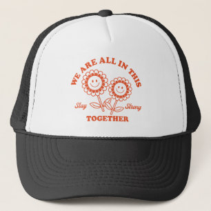 Casquette Graphisme Fleur Joyeux Retro