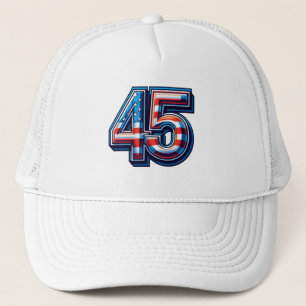 Casquette Gras 45ème Anniversaire Mug - American Flag Balloo