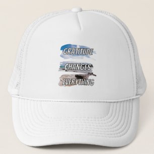 Casquette Gratitude change tout - qoute de motivation