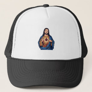 Casquette Gravure Vintage Cœur Sacré Vecteur Religieux De